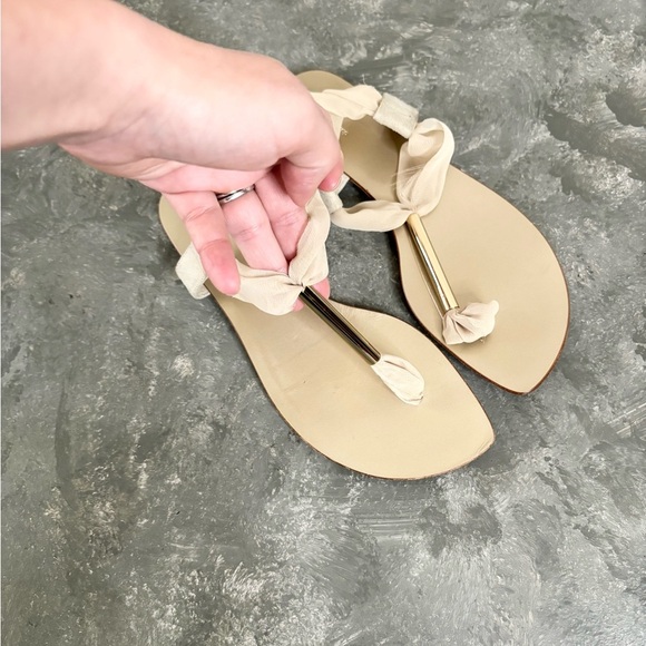 Dusica Sacks gold tan sandals size EU 36/ US 5.6-6 - Picture 3 of 5